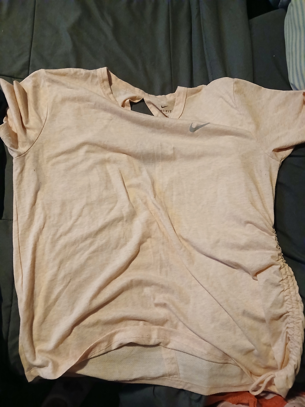 Nike Short Sleeve Tee in Light Peach